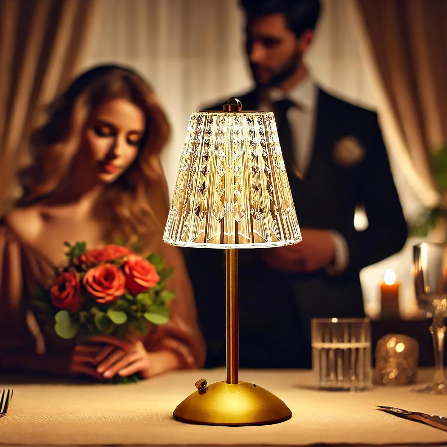 ACMHN Battery Operated LED Table Lamp