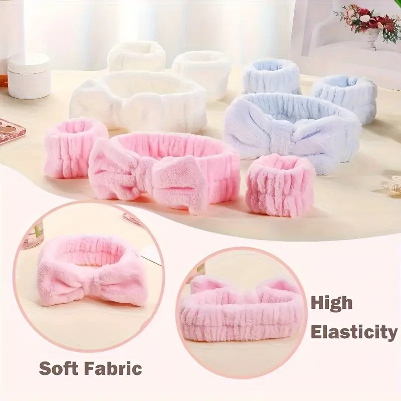 All-in-One Makeup Brush Set with Pink Puff Sponges &amp; Geometric