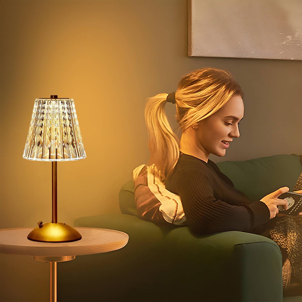 ACMHN Battery Operated LED Table Lamp
