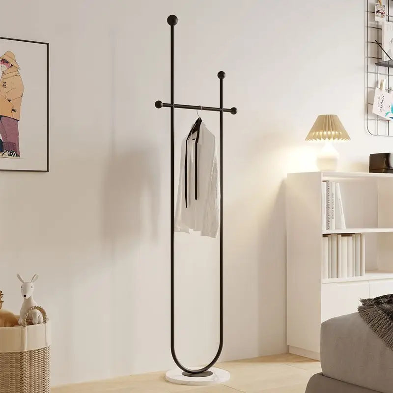 Luxury Golden Metal Freestanding Clothing Rack