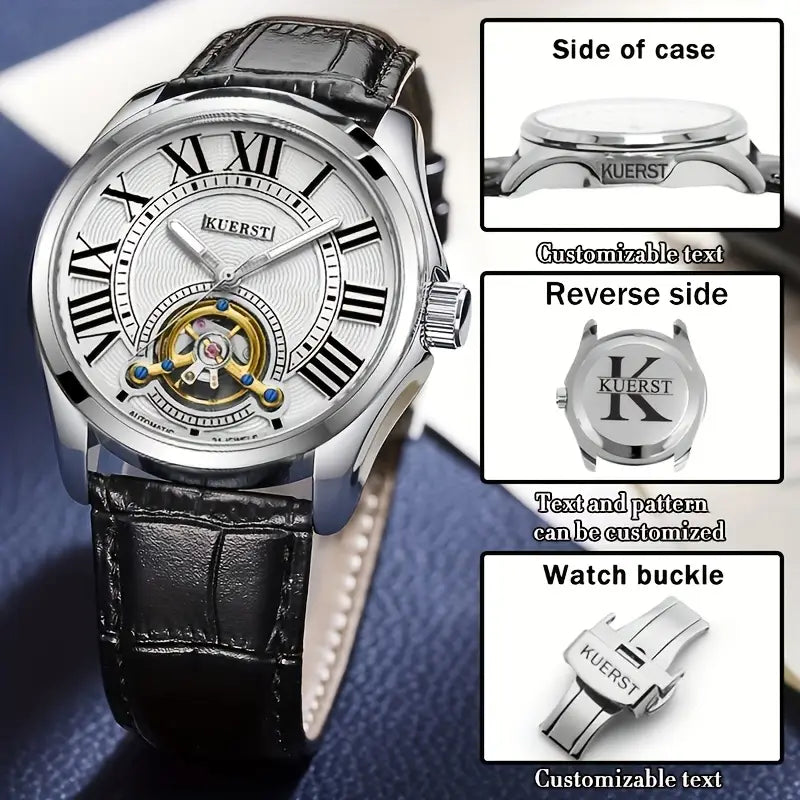 1pc KUERST Men'S Mechanical Self-Winding Watch