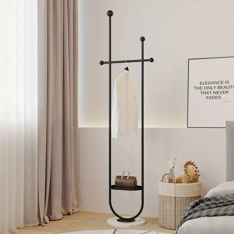 Luxury Golden Metal Freestanding Clothing Rack