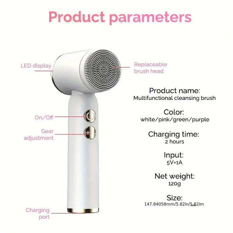 6-in-1 Face Cleanser, Facial Cleansing Brush