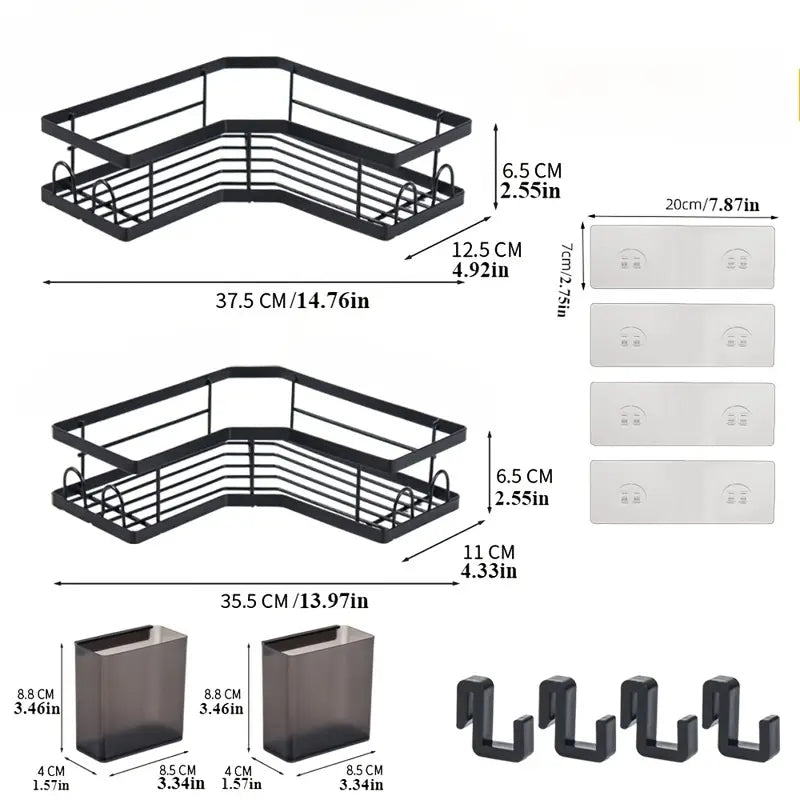 2-Pack Stainless Steel Shower Caddy