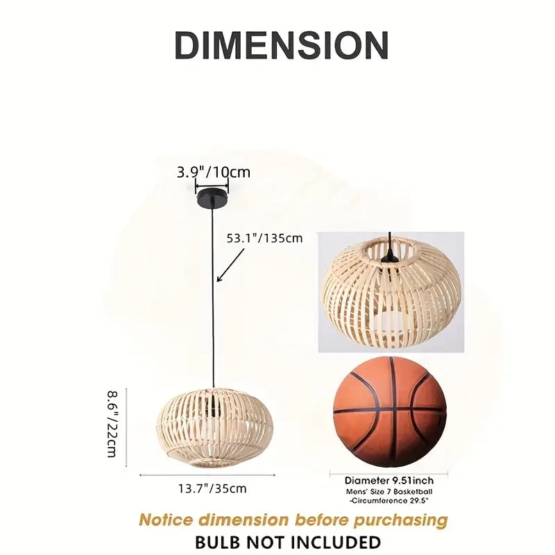 Bohemian Handmade Bamboo Chandelier