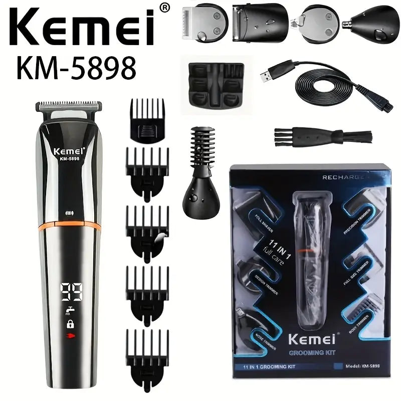 KEMEI KM-5898 11in 1 Men'S Beauty Set