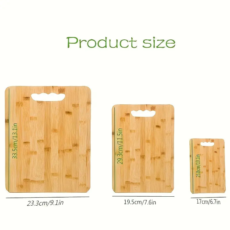 3pcs Bamboo Cutting Board Set