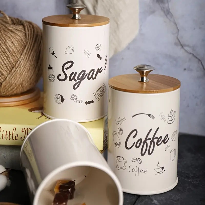 Tea Coffee Sugar Canister Set