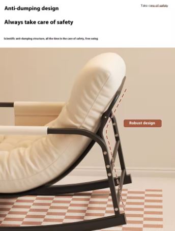 Modern Home Rocking Recliner Chair for Adults, Comfortable and Practical Double Sofa for Balcony and Living Room