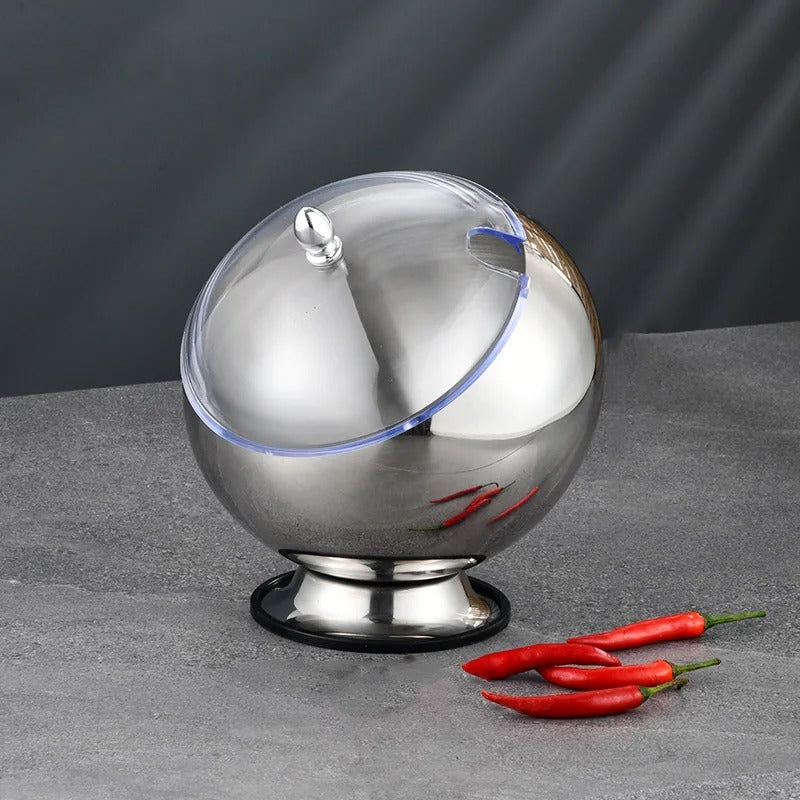 Stainless steel pot, gold canteen